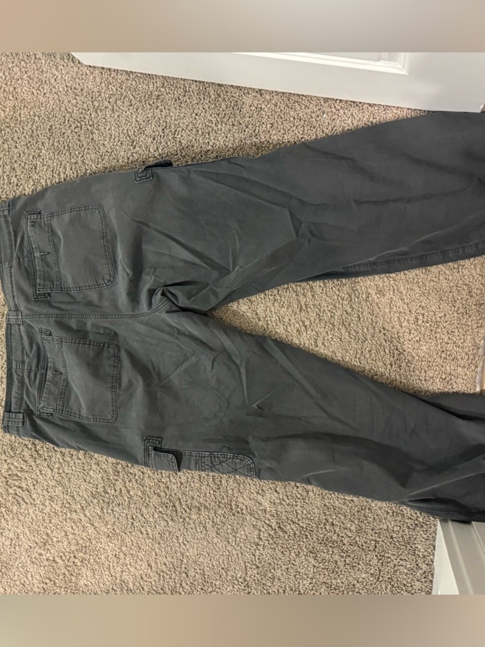 Women’s Casual Cargo Pants in Dark Gray - Picture 3 of 3